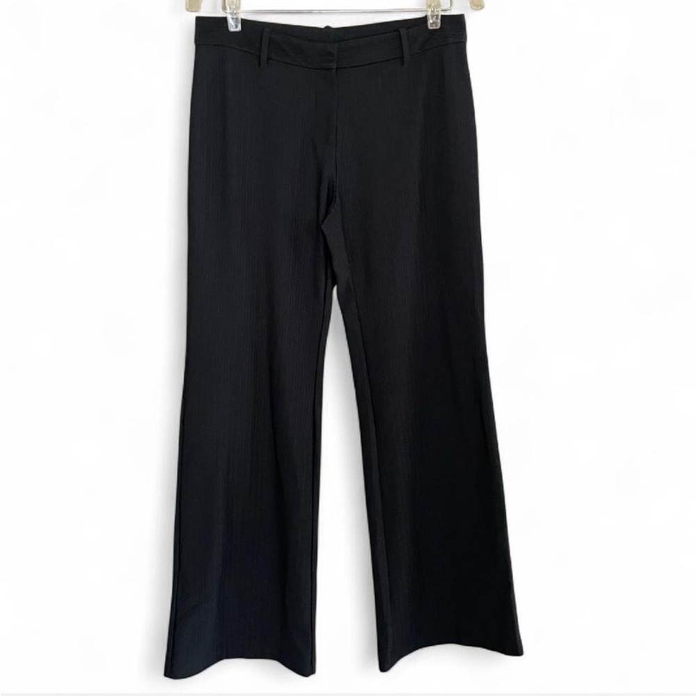 Express Y2K Mid-rise Black Bootcut Pinstripe Trousers Women’s 8